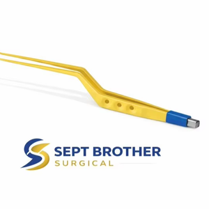Forceps bipolaires à baïonnette plaqués or de haute qualité, instrument chirurgical réutilisable - Product Image 1