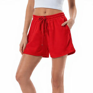 Shorts de sport pour femmes en molleton d'été, taille haute, respirants, chauds, pour la course à pied, la salle de sport, le fitness - Product Image 3