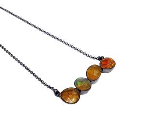 Usure quotidienne Collier à longue chaîne en argent sterling 925 léger à bas quantité minimale de commande fournisseur en gros d'opale - Product Image 1