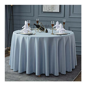 Venta al por mayor mantel rectangular Jacquard tela de poliéster mantel redondo para boda comedor banquete fiestas al aire libre tarjetas = - Product Image 5