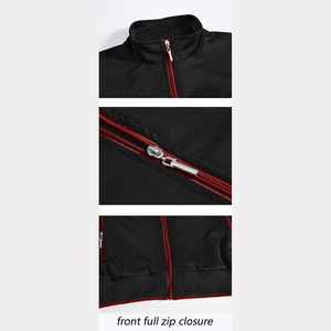 ชุดกีฬาผ้าฟลีซสำหรับผู้ชายชุดออกกำลังกายผ้าโพลีเอสเตอร์ผ้าคอตตอนผ้าโพลีเอสเตอร์ออกแบบโลโก้ได้ตามต้องการ - Product Image 6