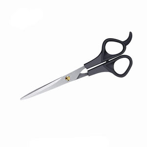 Ciseaux de coiffeur de coiffure de qualité supérieure poignée en plastique noir ciseaux de coupe de cheveux en acier inoxydable - Product Image 1