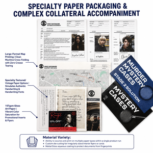 Servizio di Produzione di Giochi da Tavolo Personalizzati YSJ: Murder Mystery, File di Casus Criminosi Non Risolti, <span class=keywords><strong>Puzzle</strong></span> da Tavolo per Detective - Product Image 2