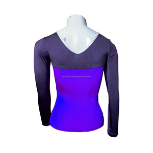 Custom Multi-Color Sublimated Printing Performance Leotards Girls Gymnastics Artistic Dancing Wear Set Spandex Cotton Custom - Product Image 4