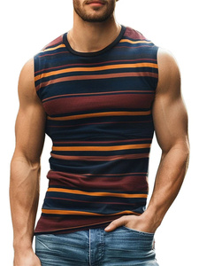 Camiseta sin Mangas para Hombre de Secado Rápido, Antibolitas, 180g Poliéster/Algodón, Malla para Fisicoculturismo, Ropa Deportiva, Chaleco Muscular - Product Image 3