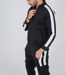 Conjunto de Sudadera con capucha de tela gruesa y cálida al por mayor, chándal de Invierno Polar con cuello levantado, chándal de invierno para hombre - Product Image 4