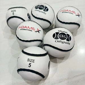 Custom Logo Colors Professional Eco-Friendly Durable Rubber Hurling <b>Balls</b> New Design Outdoor GAA Training Wall Sliotars Sports - Product Image 1