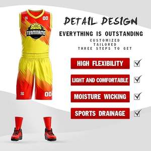 ชุดบาสเก็ตบอลมืออาชีพสำหรับผู้ชายชุดบาสเก็ตบอลแห้งเร็วระบายอากาศได้ดี - Product Image 2