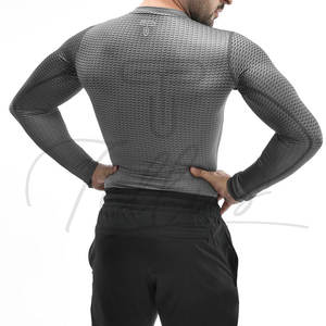 Nouvelle Arrivée 2026 – Maillot de Compression de Fitness pour Homme, Séchage Rapide, Manches Longues, Spandex/Polyester, Haute Qualité, Vente en Gros OEM - Product Image 6
