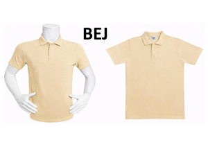 เสื้อโปโลแขนสั้นสีเบจสำหรับผู้ชาย ผ้าฝ้ายอ๊อกซ์ฟอร์ด 100% สไตล์ลำลอง ทรงปกติ สีพื้น ระบายอากาศได้ดี ดีไซน์แบบทอ - Product Image 4