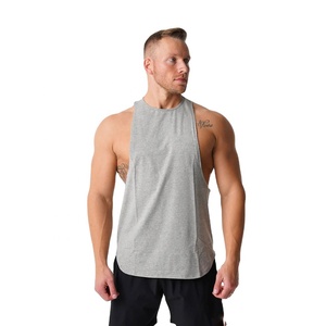 Camiseta sin mangas de algodón 100% para hombre, ligera, de secado rápido, transpirable, sin mangas, para entrenamiento, correr y ropa deportiva - Product Image 1