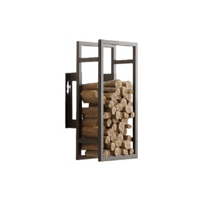 Conteneur de bois de chauffage minimaliste décoratif de vente fraîche pour l'intérieur ou l'extérieur porte-bûches boîte de rangement de bois de chauffage taille personnalisée - Product Image 3