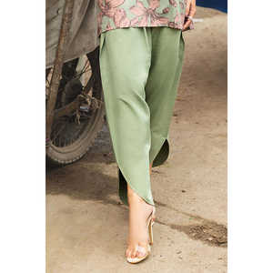 Ensemble 2 pièces en coton et lin imprimé Khaddar, col mandarin, imprimé personnalisé, grande taille, longueur genou, ODM personnalisé SCT-52006 pour le jour XS - Product Image 2