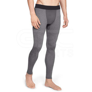 Legging OEM de fábrica para hombre, ropa de gimnasio, mallas ajustadas negras lisas, ropa deportiva de Yoga para hombre, ropa de entrenamiento, mallas - Product Image 5