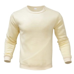 Camisas de hombre con cuello redondo de calidad superior, sudadera Lisa transpirable al por mayor para hombre, sudaderas elegantes de algodón orgánico 100% - Product Image 4