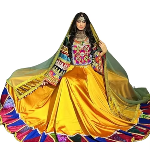 Derniers ensembles de style afghan pour femmes du Pakistan Robes de soirée afghanes respirantes Kuchi pour fête de mariage et tenue décontractée disponibles - Product Image 1