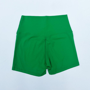 Gran oferta, pantalones cortos deportivos de motorista de cintura alta para mujer, pantalones cortos de yoga personalizados en colores dulces transpirables - Product Image 4