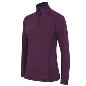 Camiseta de manga corta de lona transpirable de punto liso vintage para mujer para equitación - Product Image 6