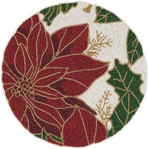 Handmade Stylish Glass <b>Beaded</b> <b>Placemats</b> With Multicolor Table <b>Placemat</b> for Wedding Christmas New Year Family Gatherings - Product Image 4