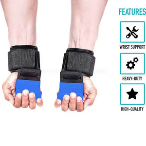 Dragonne réglable professionnelle pour hommes femmes Logo personnalisable crochet en métal pour haltérophilie de traction haltérophilie Gym entraînement haltère - Product Image 4