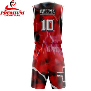Vente en gros de kit de basket-ball personnalisé Nouveau design, uniforme à séchage rapide pour hommes par sublimation, maillot et short, uniforme de basket-ball OEM - Product Image 2