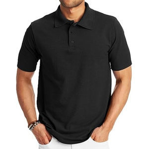 Polo T-shirt pour homme de haute qualité, respirant, manches courtes, uni, couleur marron, pour le sport, le golf, les vêtements de polo - Product Image 1