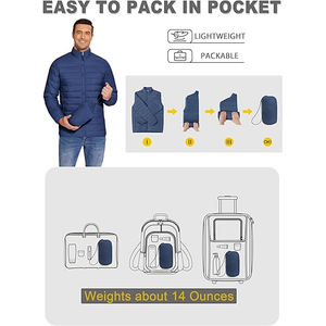 Puffer <b>Jacket</b> <b>Men</b> 2025 Warm <b>Waterproof</b> <b>Lightweight</b> Insulated Winter Outerwear Fashion Streetwear Wholesale - Product Image 3