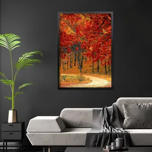 Cadre d'affichage classique en bois massif 61 x 91,5 cm noir largeur 20 mm pour affiches A4 usage domestique - Product Image 5