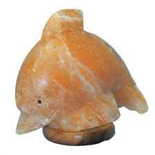 Lampe au sel rose de l'Himalaya sculpté dauphin artisanat écologique poli par Anwar Enterprises artisanat naturel - Product Image 5