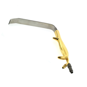 Retractor de senos dientes de doble punta 22X55mm 31cm manual chapado en oro certificado CE instrumentos de cirugía plástica acero inoxidable - Product Image 4