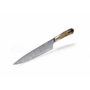 Cuchillo de chef ambidiestro con mango de madera duradero de estilo Vintage, hoja de acero de Damasco hecha a mano, cocina profesional, forjado afilado - Product Image 4