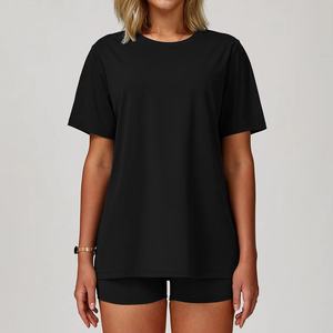 Camiseta de entrenamiento de Yoga de manga corta para mujer de alta calidad, camiseta transpirable de secado rápido informal para deportes al aire libre, bonita camiseta 3D para correr Yoga - Product Image 4