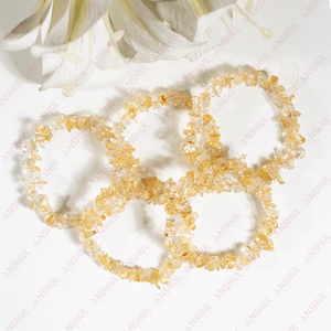 Best Selling Natural Citrine Irregular Shape Gemstone Chip <b>Bracelet</b> <b>Healing</b> Crystals for Meditation Jewelry Fashion At Best Rate - Product Image 3