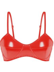 Soutien-gorge en cuir verni PVC de haute qualité, style Europe-Amérique, sexy, pour femmes, taille personnalisable, sans odeur, confortable avec coussinets de poitrine - Product Image 6
