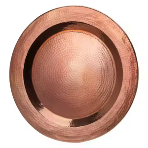 Placas de cargador de metal a pedido con material de la mejor calidad no pegajoso y no inoxidable Placa de cargador de metal redonda de 13 "para comedor - Product Image 4