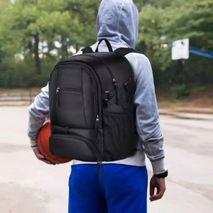 Bolsa de gimnasio para equipo deportivo juvenil personalizada Unisex, mochila grande para gimnasio de entrenamiento, cremallera, compartimento antirrobo para zapatos de baloncesto - Product Image 3