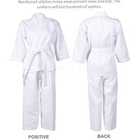 Ensemble d'uniformes de judo en coton léger de haute qualité 280g, couleurs et logo personnalisés, faible MOQ, pour équipes de Kung Fu et arts martiaux, OEM
