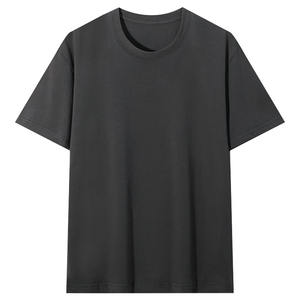 เสื้อยืดคอตตอนแท้เนื้อหนัก 280 กรัม ทรงหลวม ไหล่ตก สีพื้น ปักโลโก้ตามแบบ OEM ออกแบบลายพิมพ์ได้ - Product Image 3