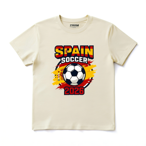 T-shirt Unisex 210GSM 100% Cotone Casual Tinta Unita Oversize Pesante con Stampa Serigrafica a Rilievo - Product Image 2
