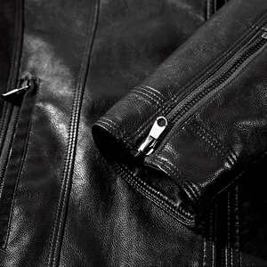 2023 vestes en cuir d'hiver pour hommes de haute qualité en cuir véritable respirant de qualité supérieure avec duvet nouvelle Collection - Product Image 4