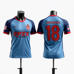 Camisetas deportivas sublimadas personalizadas para hombres, softball, baloncesto, fútbol, pesca, conjuntos de ropa deportiva transpirable de alta calidad - Product Image 5