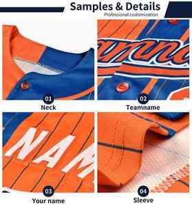 Maillot de baseball personnalisé avec tissu respirant à séchage rapide pour les matchs d'équipe et le port quotidien - Product Image 5