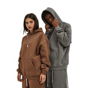 Loose Fit Oversize Trend Streetwear Fabricante OEM Pedido a granel Sudaderas con capucha de invierno impresas personalizadas Fábrica al por mayor de Bangladesh - Product Image 3