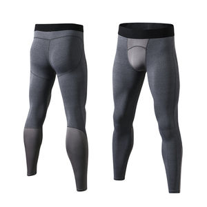 Collants de compression à séchage rapide pour hommes, vêtements actifs de couleur unie, pantalons élastiques de sport, leggings MMA BJJ pour hommes - Product Image 2