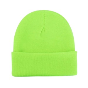 Gorro unisex sólido Otoño Invierno mezclas de lana gorro de punto suave y cálido hombres mujeres gorros gorras - Product Image 2