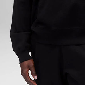 Pull-over uni à manches longues pour homme, sweat à capuche avec logo, coupe tendance, prix avantageux pour les commandes en gros - Product Image 3