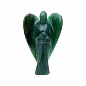 Jade vert 2 pouces pierres précieuses anges en gros meilleure qualité Feng Shui sculpté gravé décoration de la maison Figurine F S CRYSTAL - Product Image 1
