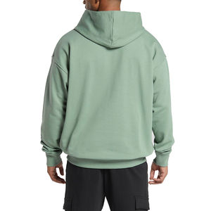 Basiques en gros hommes hiver pull à capuche à capuche 100% coton écologique respirant décontracté couleur unie conception de Logo personnalisé - Product Image 3