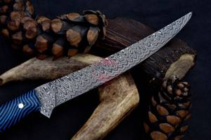 Cuchillo de cocina hecho a mano de acero de Damasco personalizado - Product Image 4