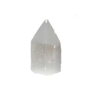 Base de corte de punta de selenita de alta calidad, punto de cristal, Belleza Natural curativa, es un maestro perfecto para la decoración del hogar o la oficina - Product Image 4